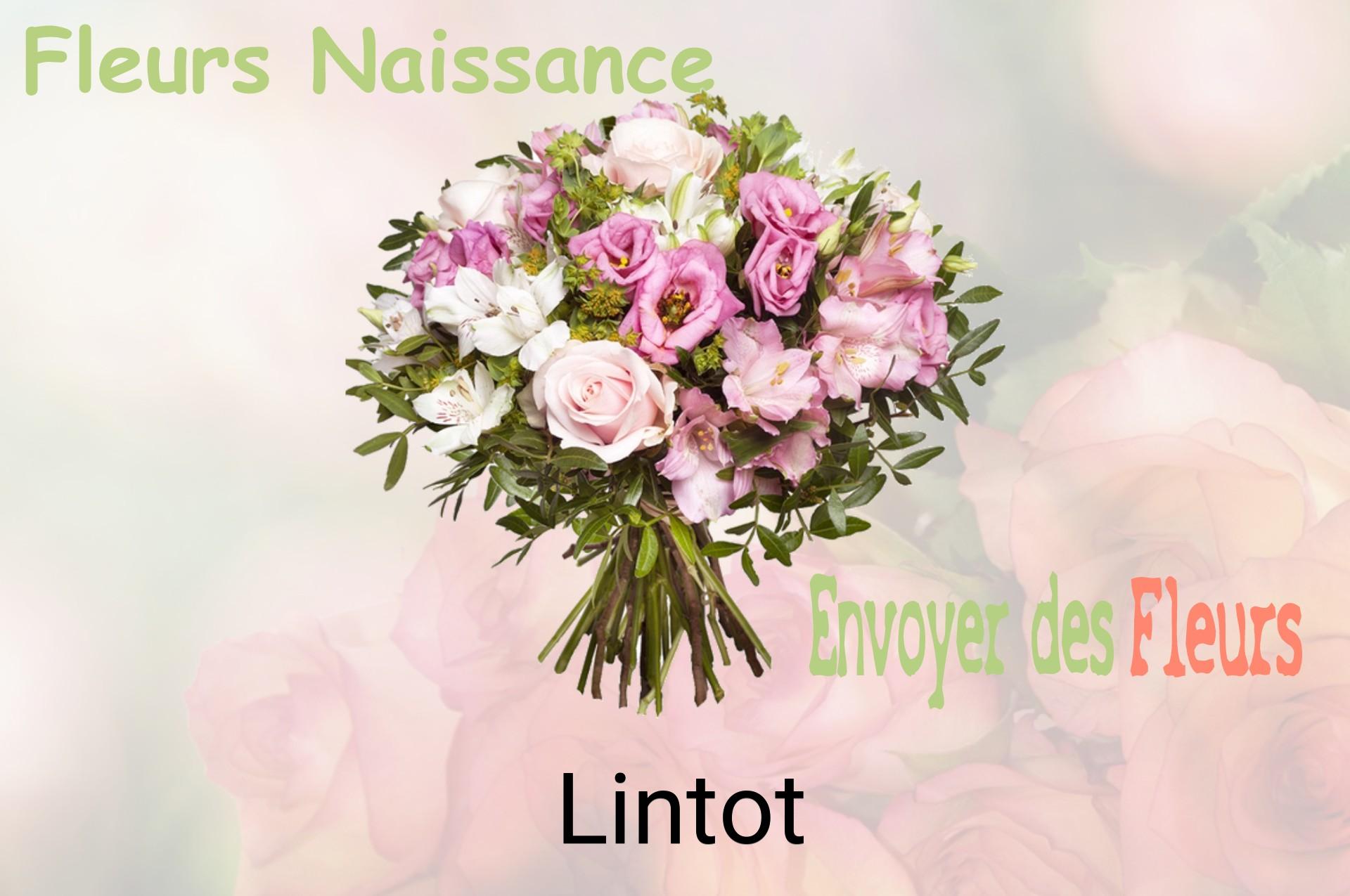 Bouquet de fleurs de naissance livré à Lintot